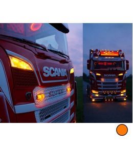 Luz de posición adicional para luz de carretera LED - Scania 2016+ - Color Amarillo  - 3