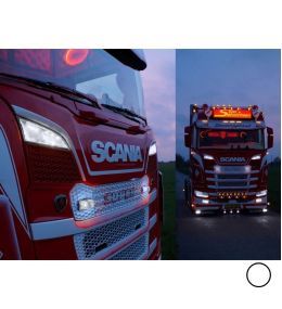 Luz de posición adicional para luz de carretera LED - Scania 2016+ - Color Blanco Frío  - 3