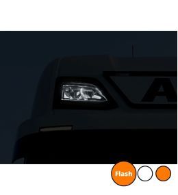 Luz de posición LED adicional - Scania 2016+ - Estroboscopio naranja y blanco  - 3