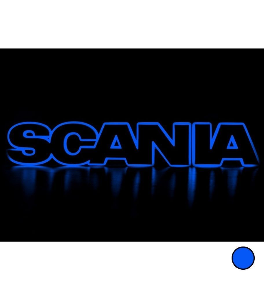 Base lumineuse Logo Scania Bleu  - 1