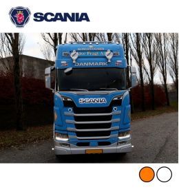 Base lumineuse Logo Scania Blanc et orange   - 4