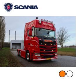 Base lumineuse Logo Scania Blanc et orange   - 5