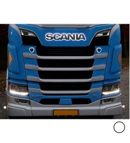 Emblème Scania d'origine bords Led blanc  Base givrée  - 4
