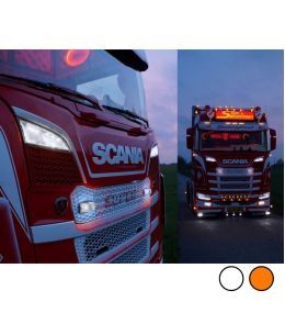 Feu de position supplémentaire pour feux de route Scania 2016-2022 Blanc/orange  - 6