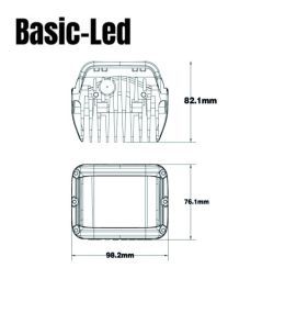 Basic Led Worklight cube duo  - 3