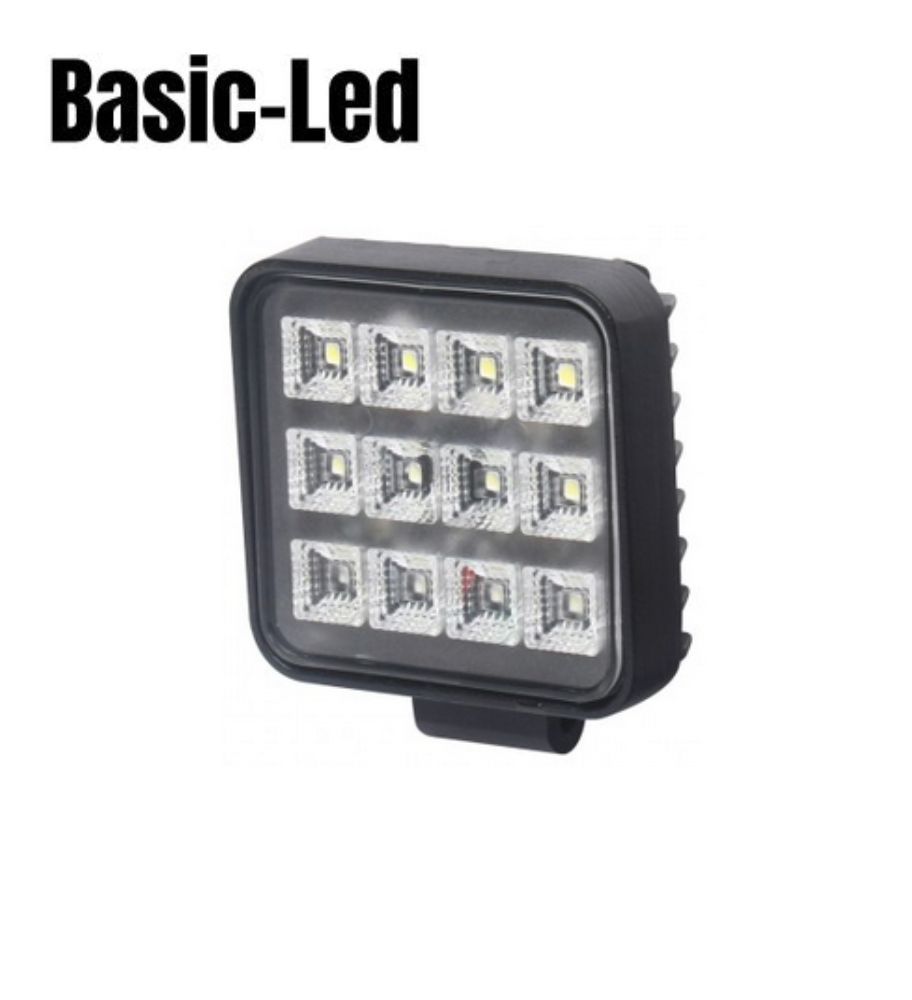 Basic Led Square worklight with switch 12W  - 1