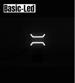 Basic Led vierkante werklamp 15W met witte positielichten  - 4