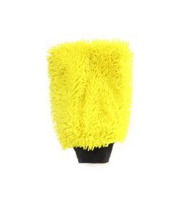 Yellow microfibre wash glove  - 1