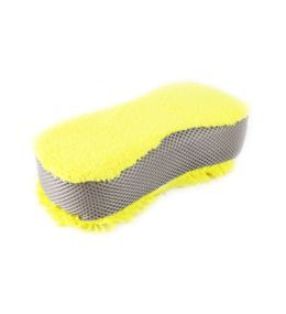 Esponja de microfibra amarilla para lavado de coches  - 2