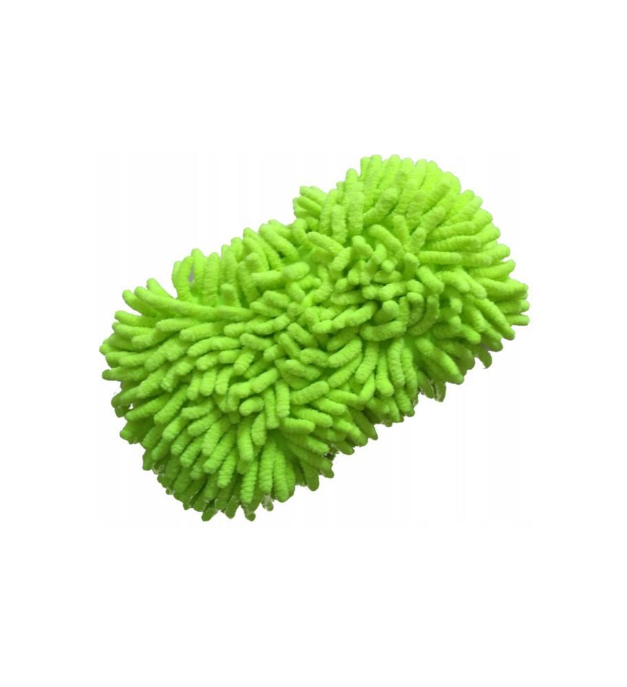 Eponge de lavage en voiture en microfibre vert  - 1