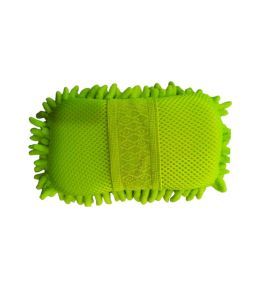 Green microfibre car wash sponge  - 2