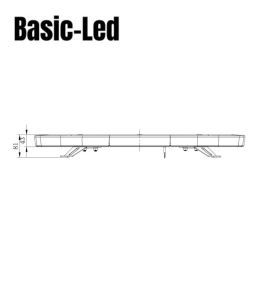 Basic Led Rampe Flash mini orange 760mm 52W  - 3