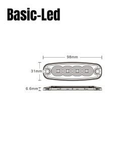 Basic Led Flash 4 Led orange  - 2