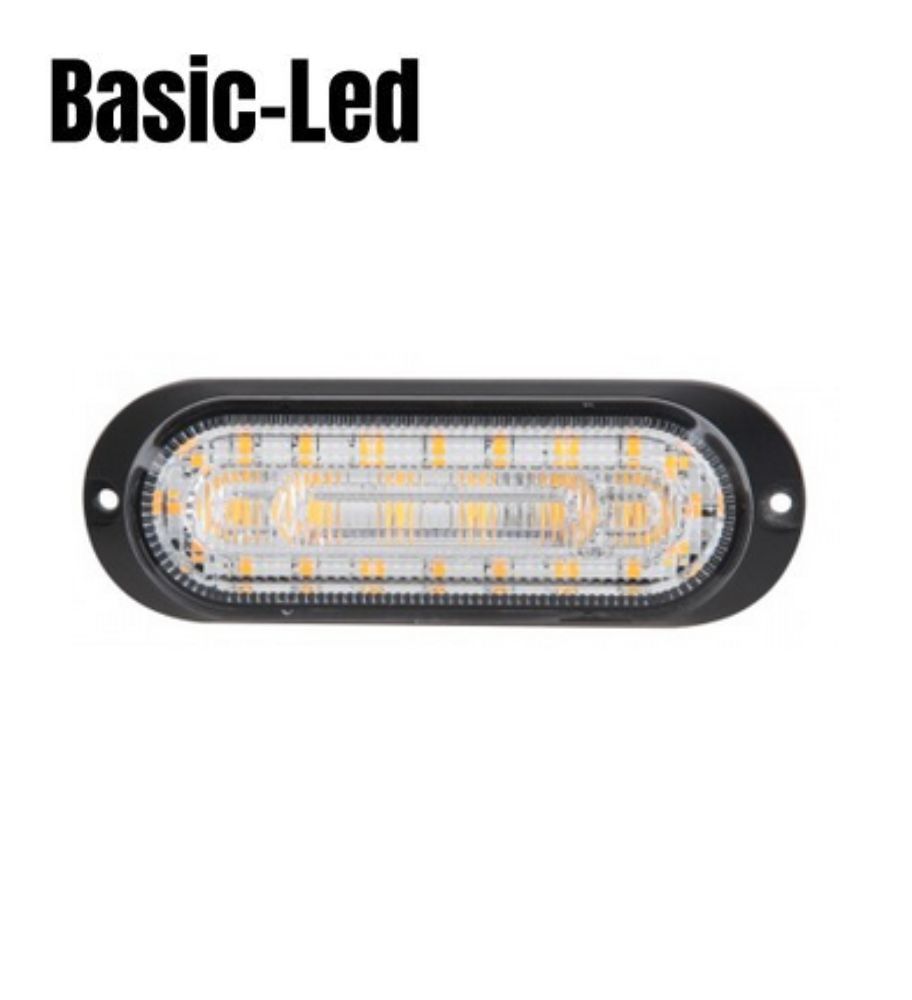 Basic Led Flash orange avec feu de position blanc  - 1