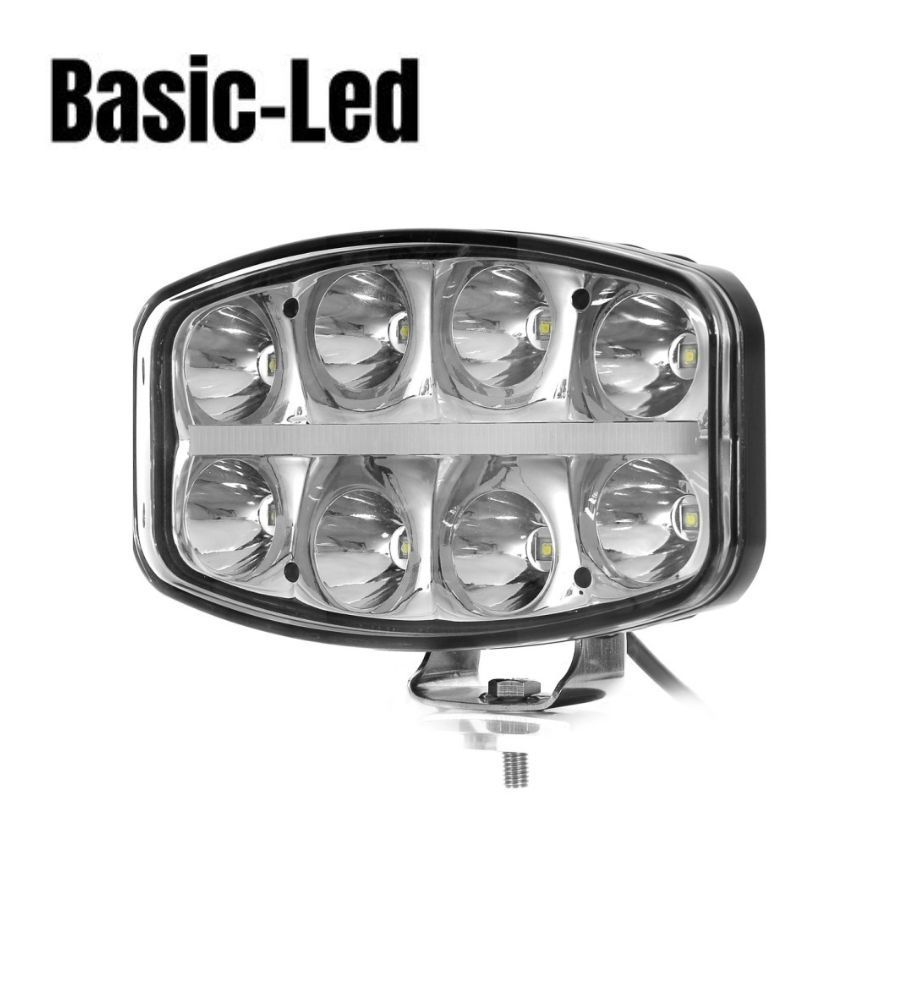 Basic Led long-range rectangular headlamp 4925lm  - 1