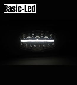 Basic Led long-range rectangular headlamp 4925lm  - 2