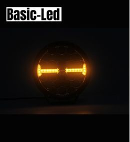 Basic Led Fernlicht Lange Reichweite Rund mit Flash  - 3