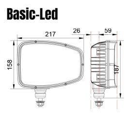 Basic Led Multifunción luz de carretera izquierda  - 3
