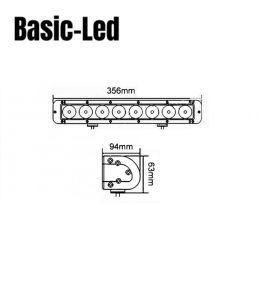 Basic Led Rampe Led 356mm 2600lm  - 3