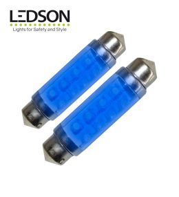 Ledson 42mm blue LED shuttle bulb 12v  - 1