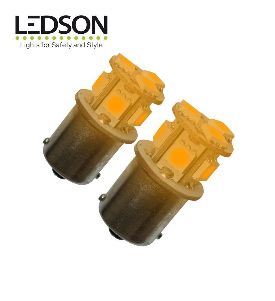Ledson LED lamp BA15s R5W oranje 12v  - 1