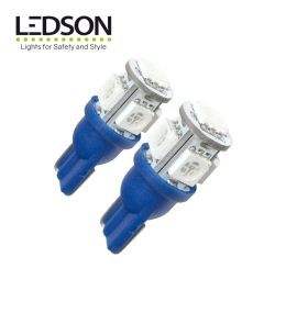 Ledson ampoule LED T10 W5W bleu 24v  - 1