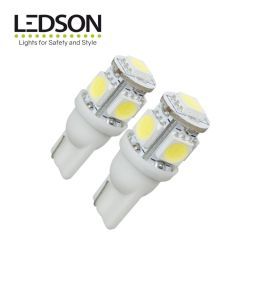 Ledson Bombilla LED T10 W5W blanco frío 12v  - 1