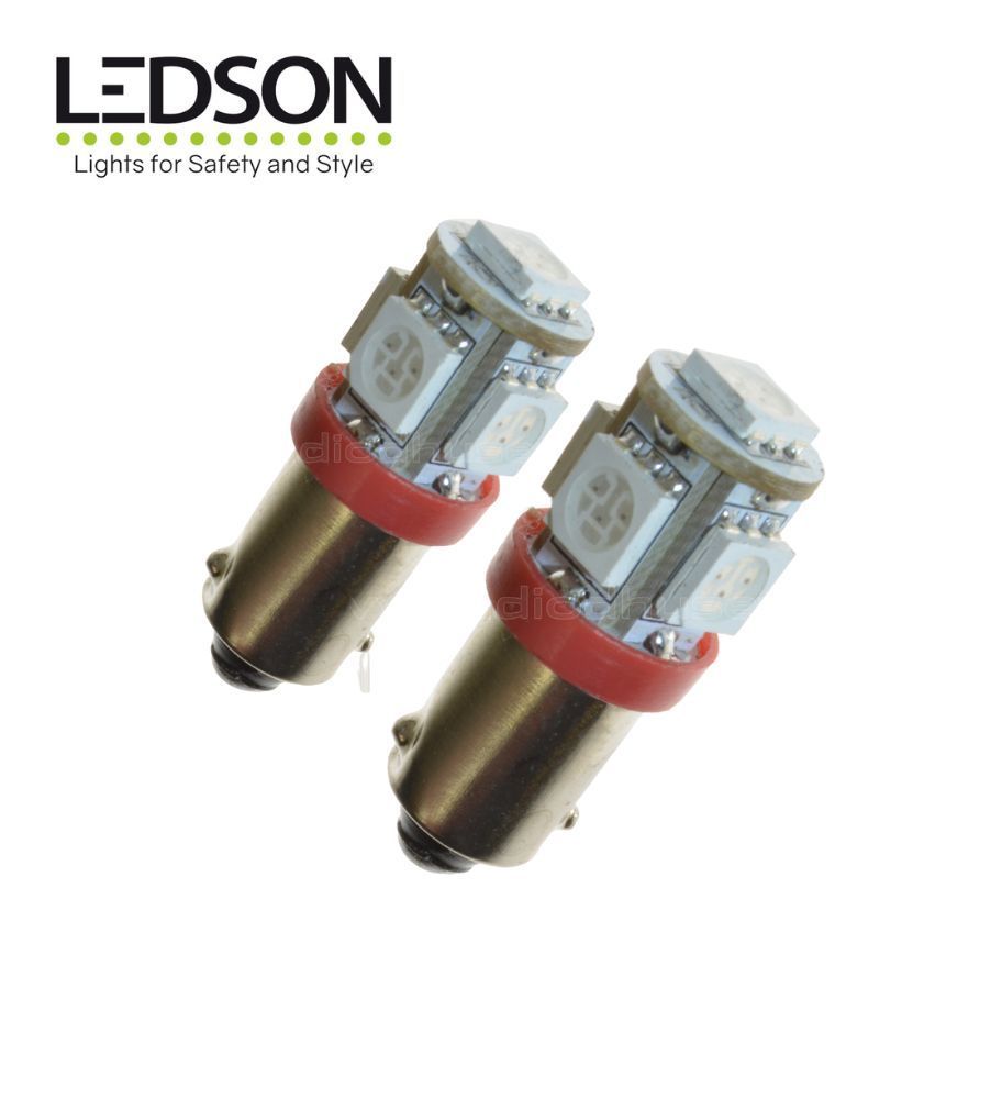 Ledson Bombilla LED BA9s rojo 12v  - 1