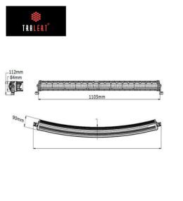 Tralert Gekrümmte Led-Rampe Serie 77 1105mm 16000lm  - 6