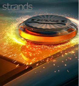 Strands Gyrophare Firefly orange sur poteau 110mm  - 3