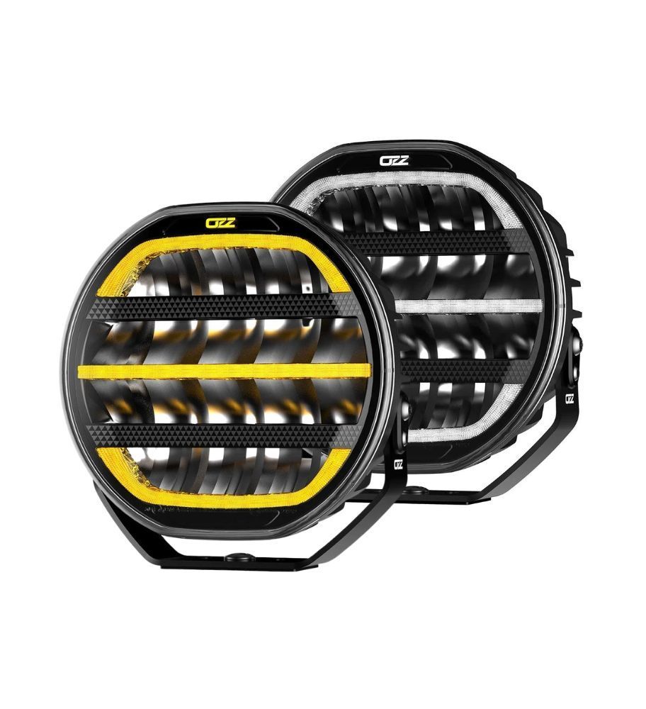 Ozz 9" round long-range headlamp 15000lm black  - 1