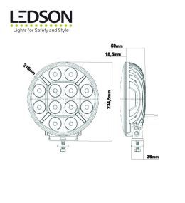 Ledson 4X Pollux9+ langeafstandskoplamp 120W  - 3