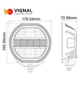 Vignal long-range high beam 7" 4062lm 108W  - 8