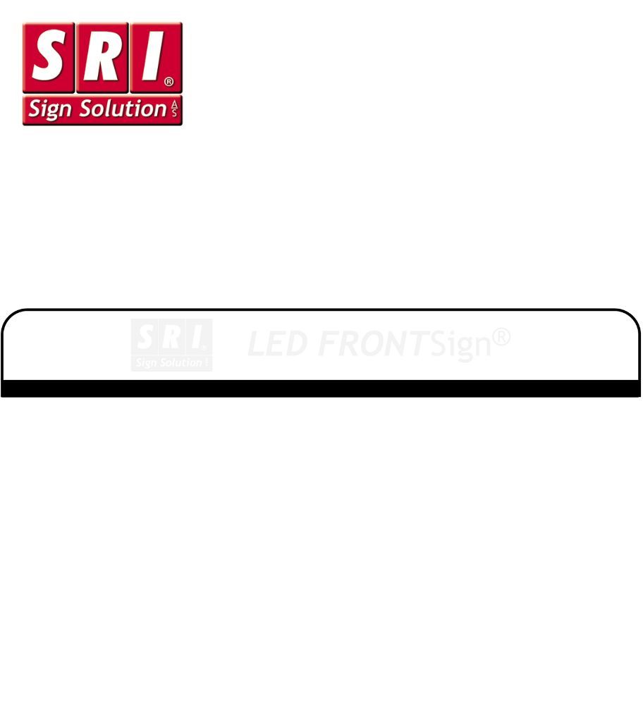 SRI FrontSign Leuchtschrift Renault Serie T 18X130cm  - 1