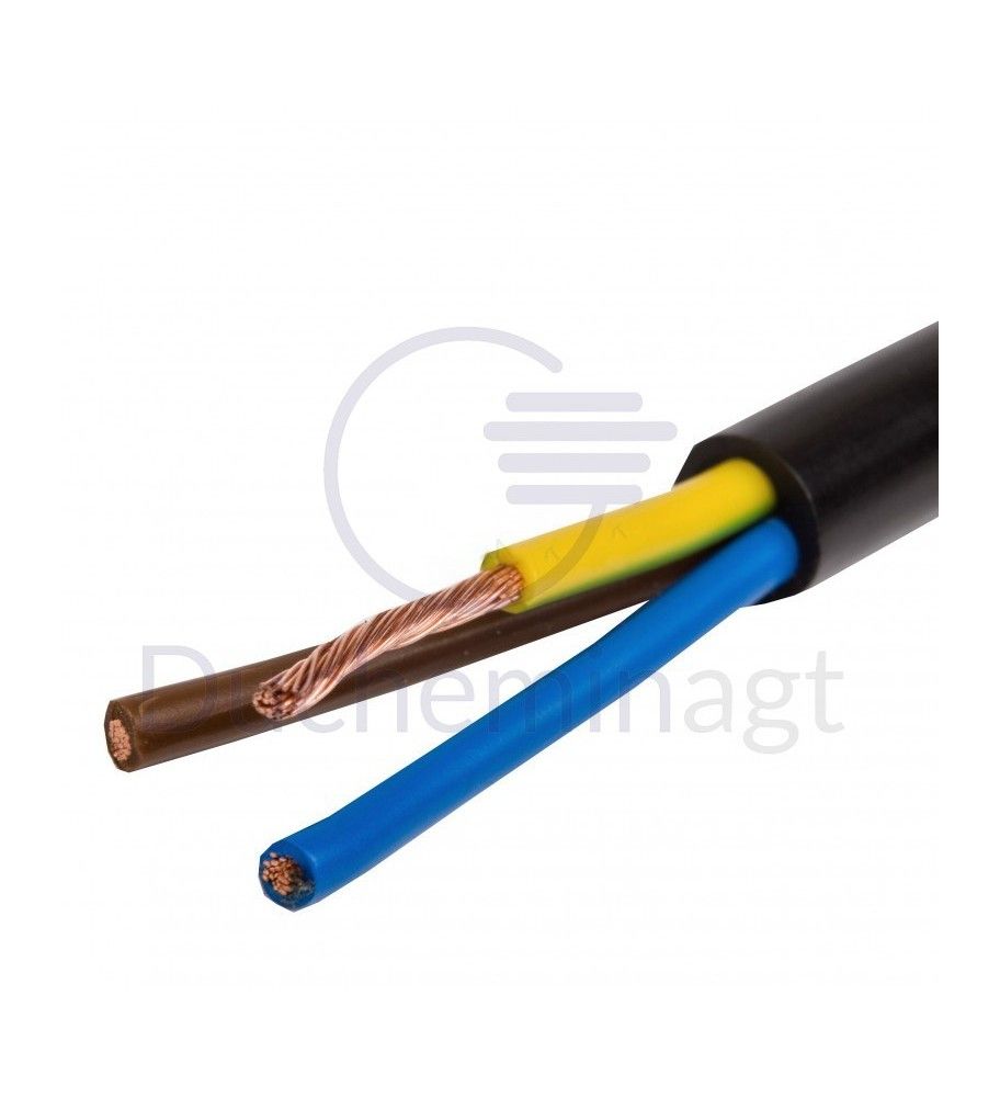 Flexible cables 3x1mm² copper 5 metres