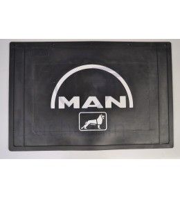 Guardabarros trasero negro con logotipo MAN blanco  - 1