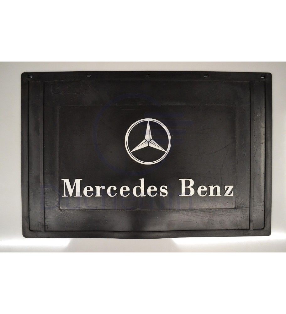 Zwart achterspatbord met wit MERCEDES logo  - 1