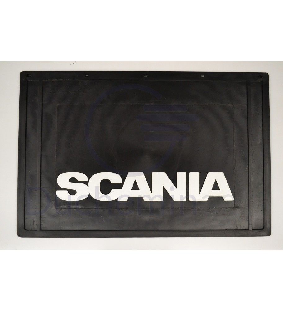 Zwart achterspatbord met wit SCANIA-logo  - 1
