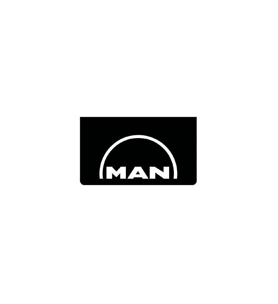 Zwart voorspatbord met wit MAN logo  - 1
