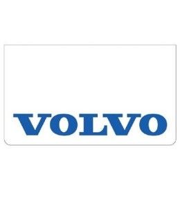 Bavette avant blanche avec logo VOLVO bleu