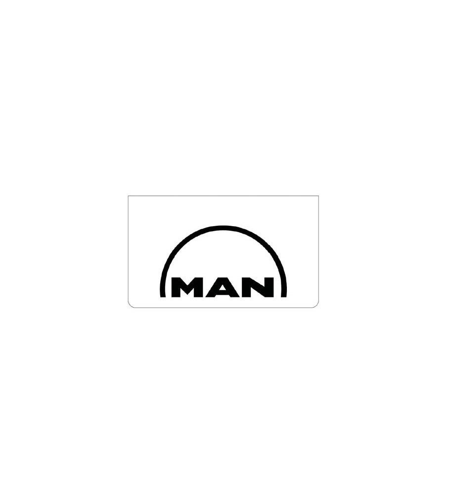 Bavette avant blanche avec logo MAN noir