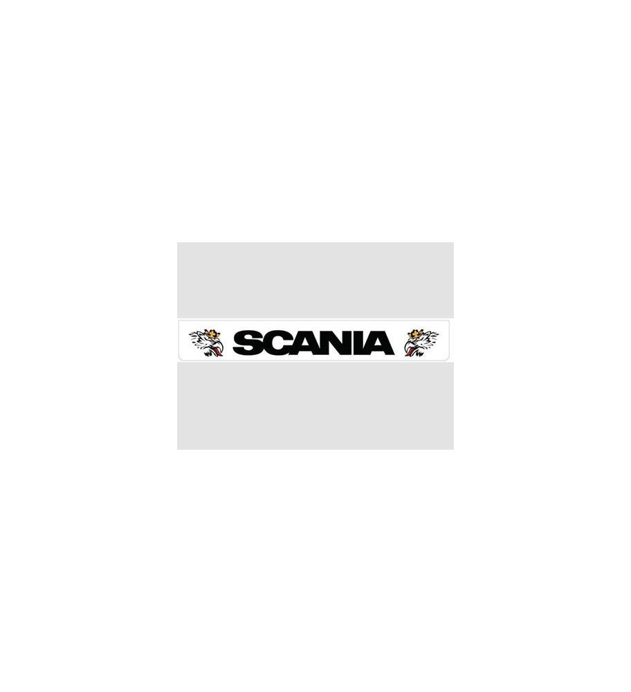 Guardabarros trasero blanco con logotipo SCANIA negro y Svempas  - 1