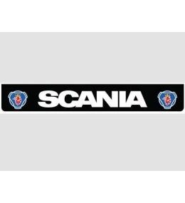 Zwart achterspatbord met wit SCANIA-logo en griffioen  - 1