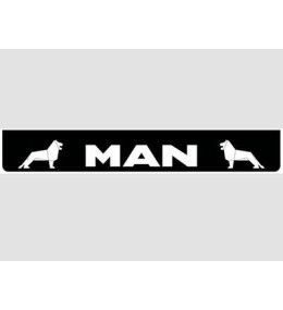 Zwart achterspatbord met wit MAN logo  - 1