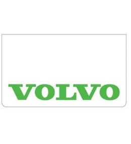Weißer Schmutzfänger vorne mit grünem VOLVO-Logo  - 1