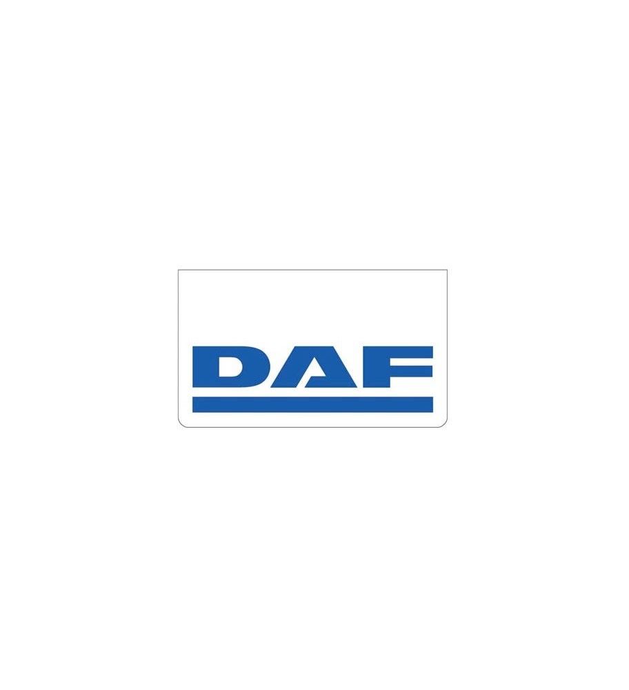 Weißer Schmutzfänger vorne mit blauem DAF-Logo  - 1