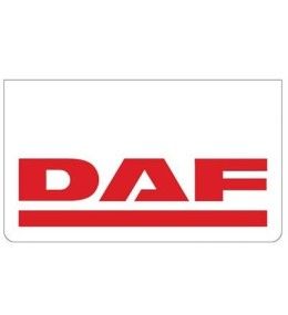 Wit voorspatbord met rood DAF-logo  - 1