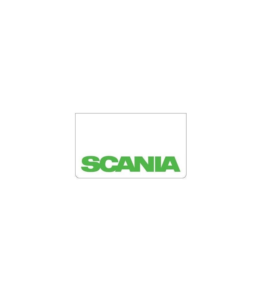 Weißer Schmutzfänger vorne mit SCANIA-Logo Grün  - 1