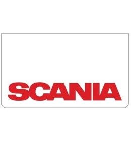 Bavette avant blanche avec logo SCANIA Rouge  - 1