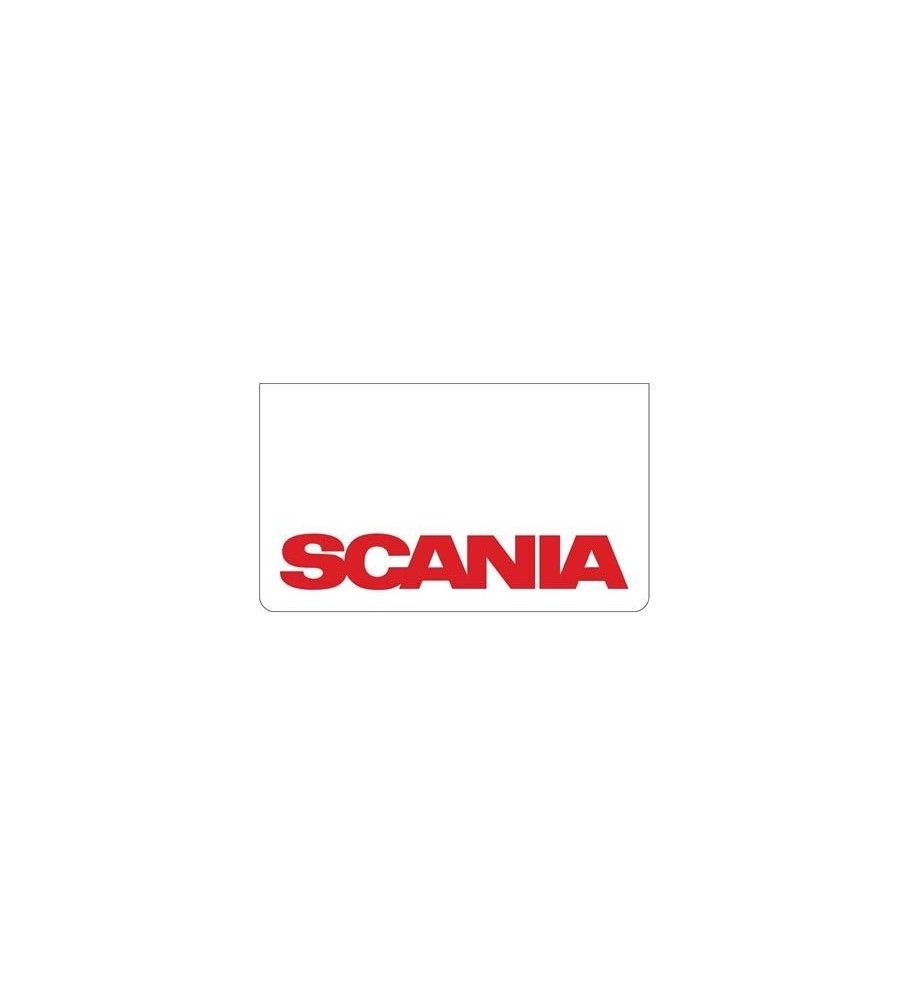 Weißer Schmutzfänger vorne mit SCANIA-Logo Rot  - 1